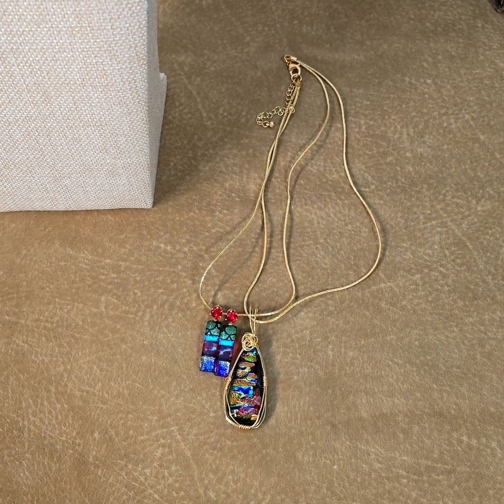 Multi color Dichroic Glass